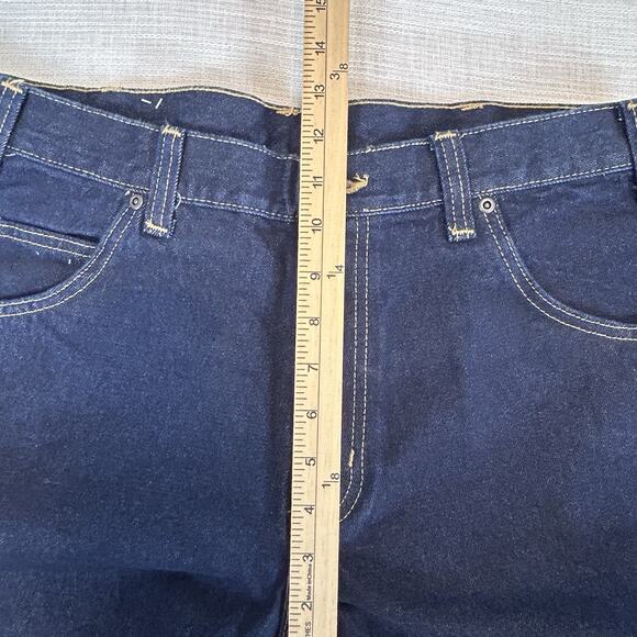 394 Denim CINTAS Men's Jeans 34x30 Blue Straight Leg Industrial Heavy Work Pants - Picture 7 of 8